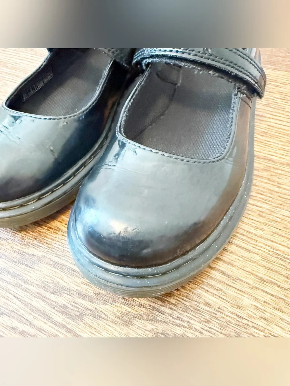 Dr. Martens | Kids Maccy Patent Leather Mary Jane Shoes - Black Size 4